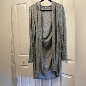 Athleta hooded slouch wrap.